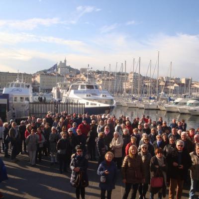 Notre groupe sur le Vieux Port